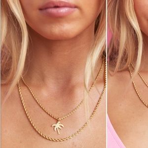 SOLD OUT Double Layer Palm Barbie Necklace